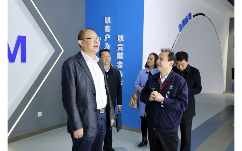 陜西省商務(wù)廳副廳長唐宇剛一行到中航電測調(diào)研