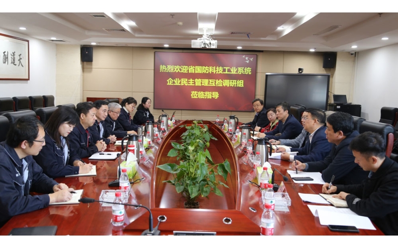 陜西省國防科工企業(yè)民主管理互檢組到中航電測調(diào)研
