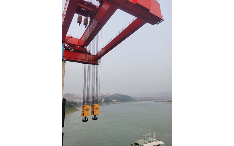 中儲(chǔ)恒科1000噸鉤頭秤在重慶果園碼頭投入使用